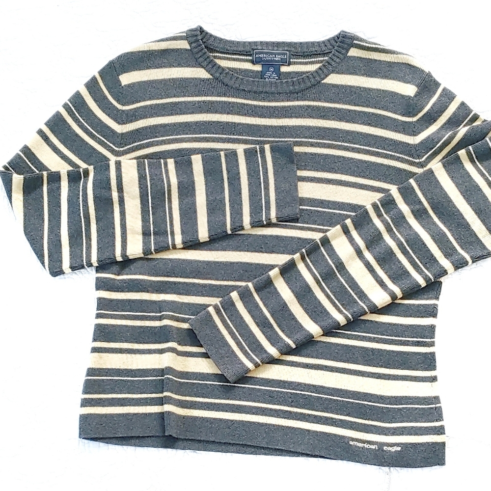 Vintage American Eagle Preppy Striped Sweater